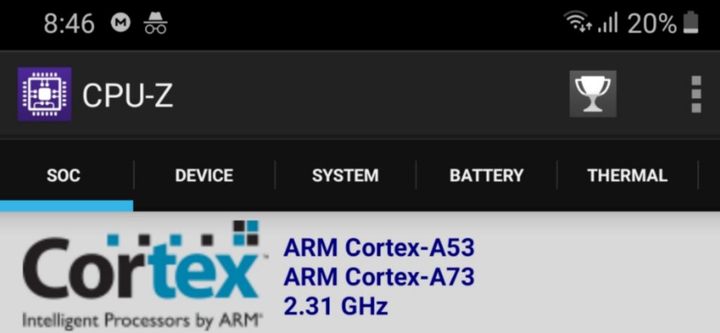 CPU- Z ayuda a Ver las características de tu Android