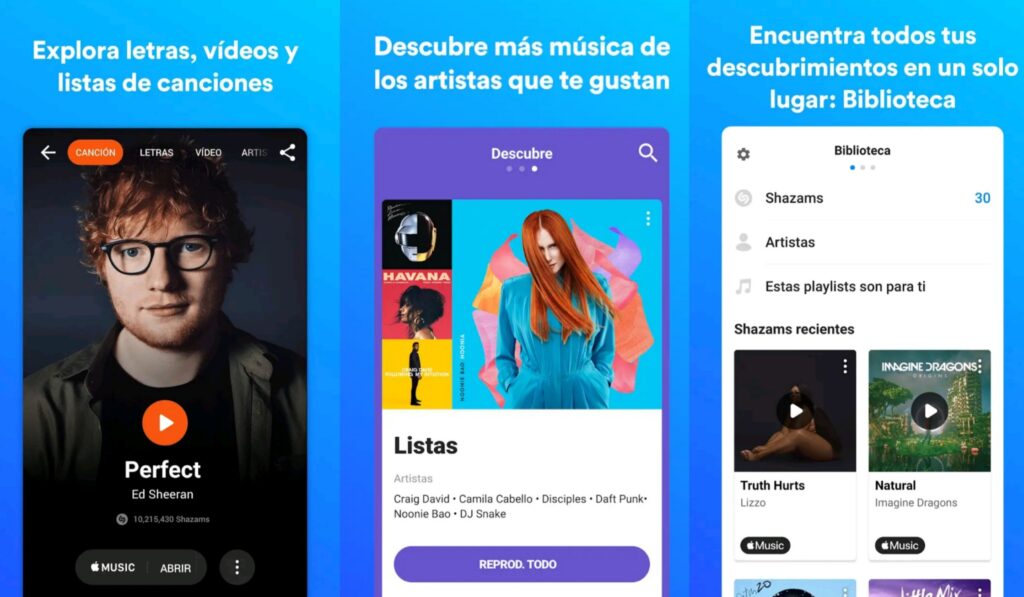 Shazam es la mejor app para saber canción que estamos escuchando