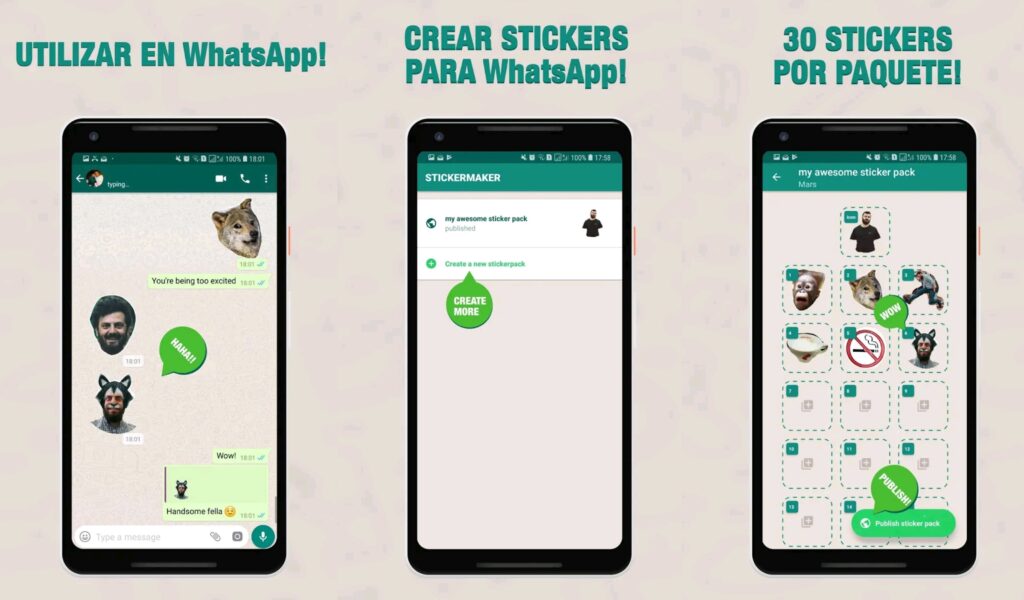 Sticker maker es ideal en Crear stickers para Whatsapp.