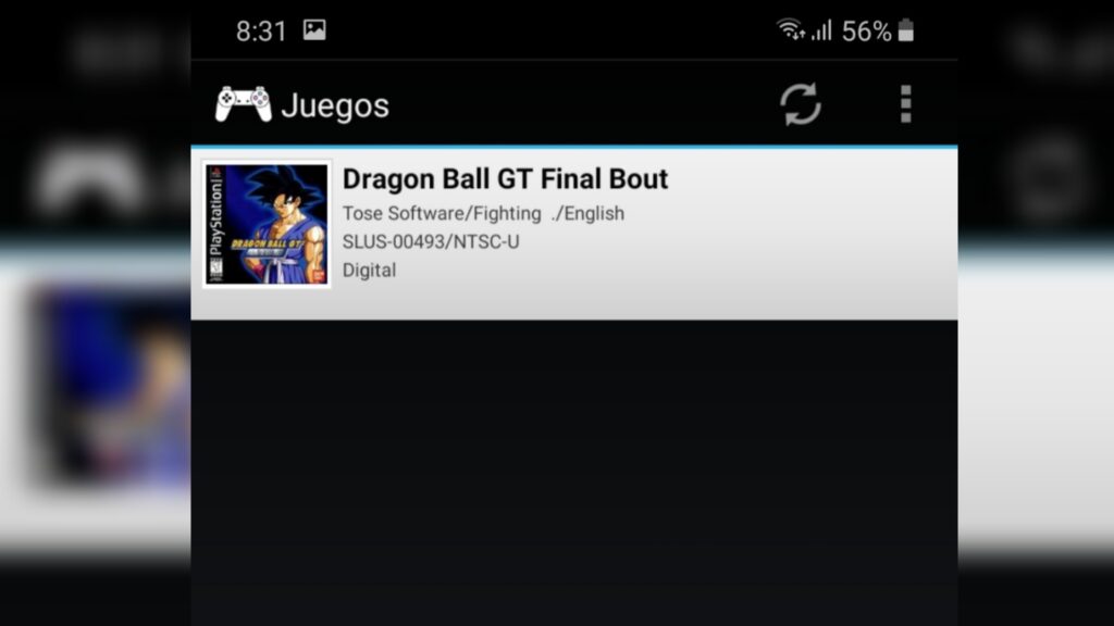 Instalar juegos en el Emulador de Playstation Android